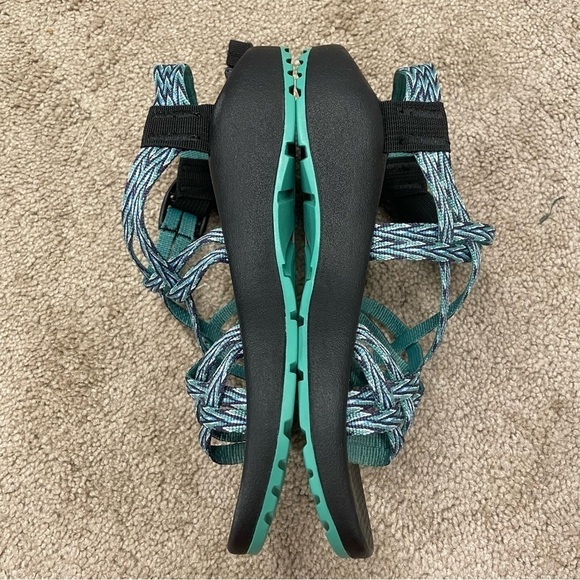 CHACO Dagger ZX/2 Classic Teal Green Toe Loop Sandals - Picture 8 of 12